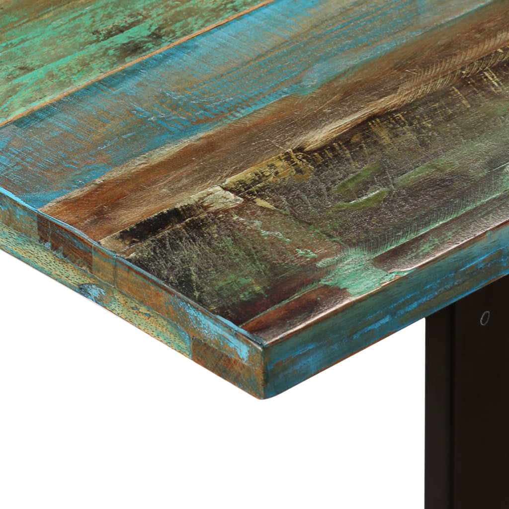 vidaXL újrahasznosított tömör fa étkezőasztal 180 x 90 x 77 cm