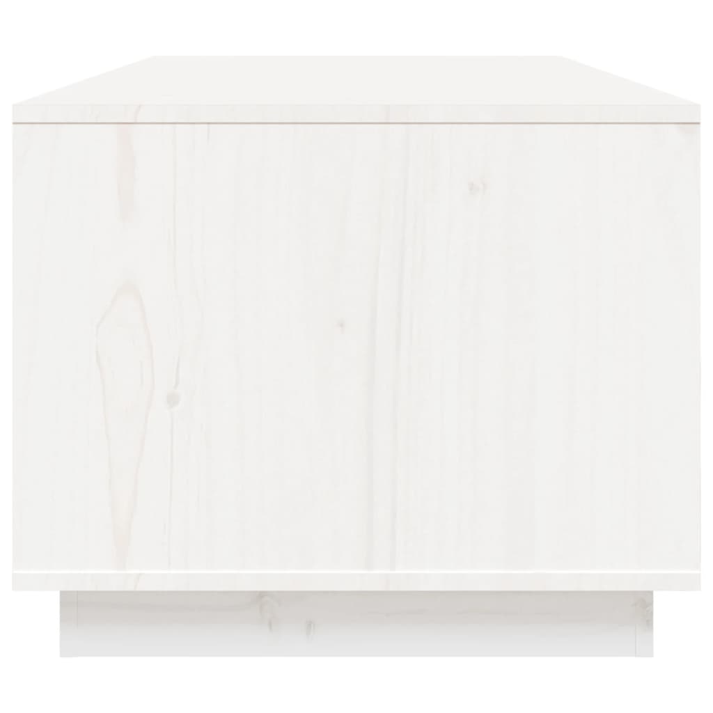 vidaXL fehér tömör fenyőfa dohányzóasztal 100 x 50 x 41 cm