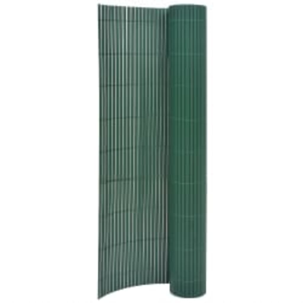 vidaXL zöld kétoldalas kerti kerítés 110 x 400 cm