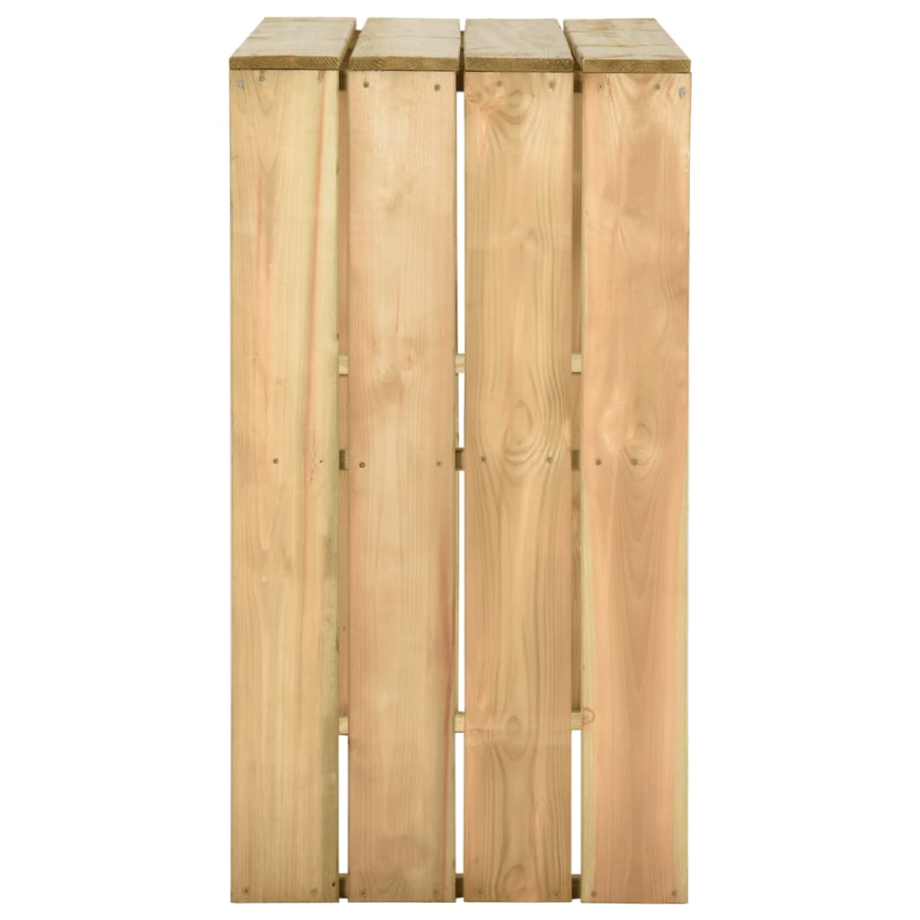 vidaXL impregnált fenyőfa bárasztal 100 x 60 x 110 cm
