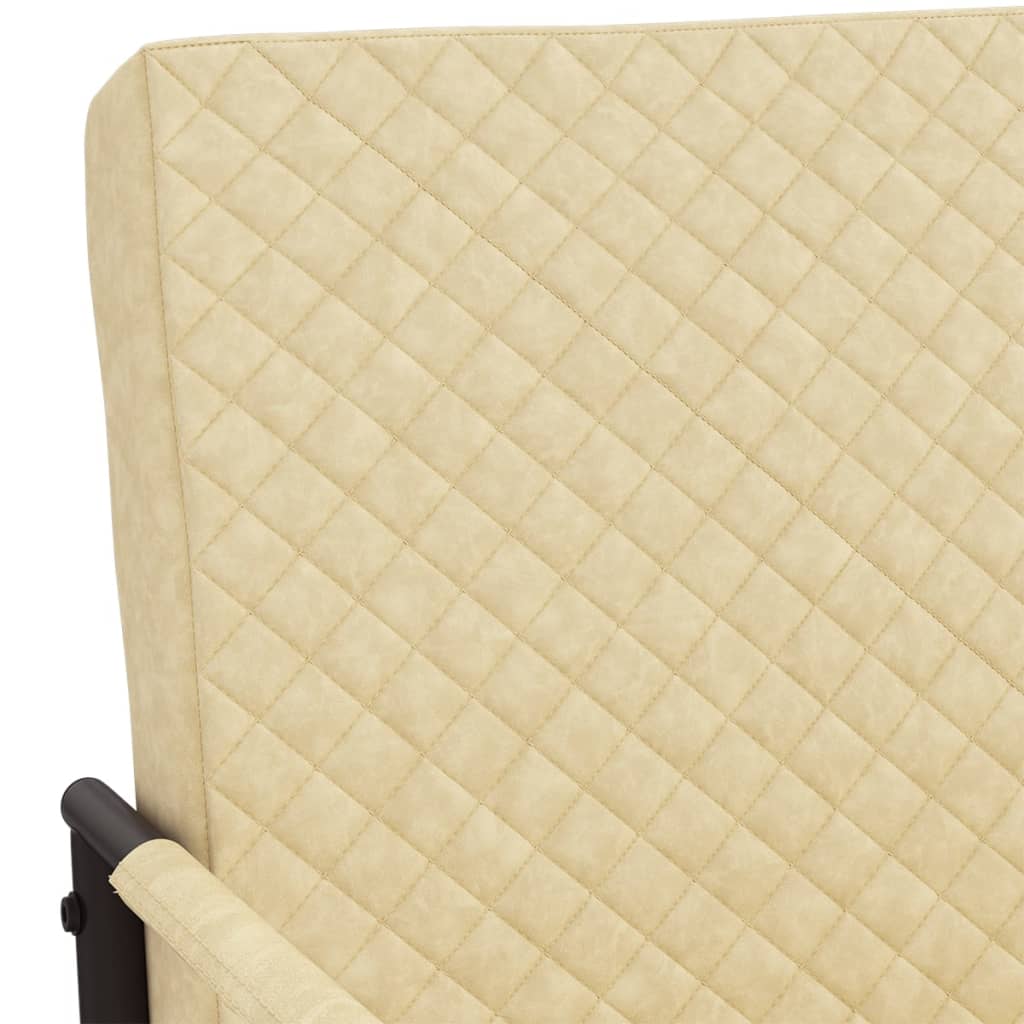 vidaXL krémszínű konzolos műbőr szék