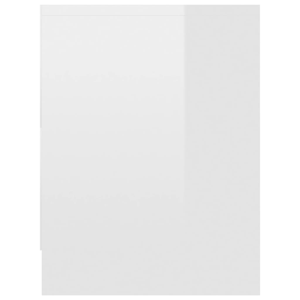 vidaXL magasfényű fehér forgácslap éjjeliszekrény 40 x 30 x 40 cm