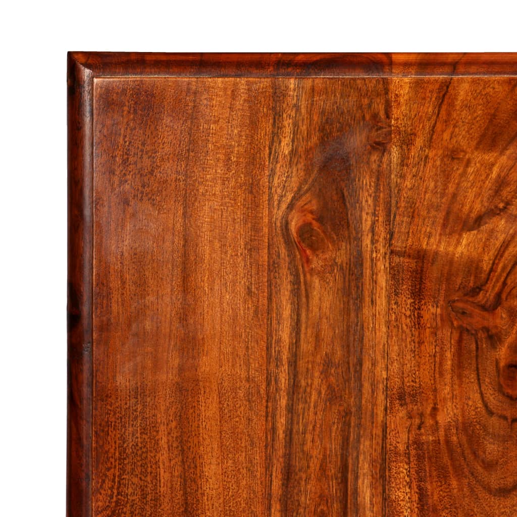 vidaXL tömör fa étkezőasztal mézszínű felülettel 200 x 100 x 76 cm