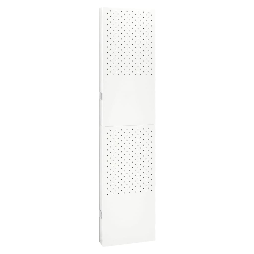 vidaXL fehér acél 5-paneles paraván 200 x 180 cm