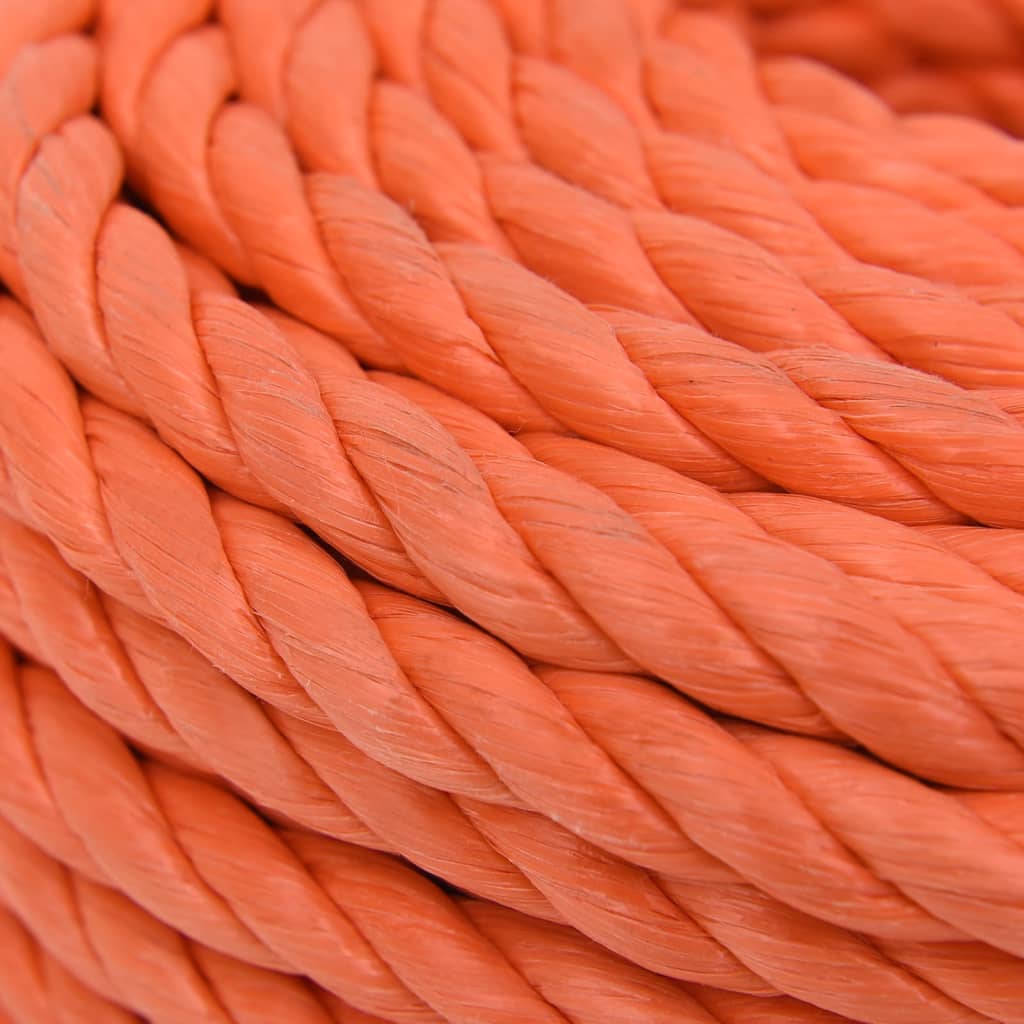 vidaXL narancssárga polipropilén munkakötél 10 mm 25 m