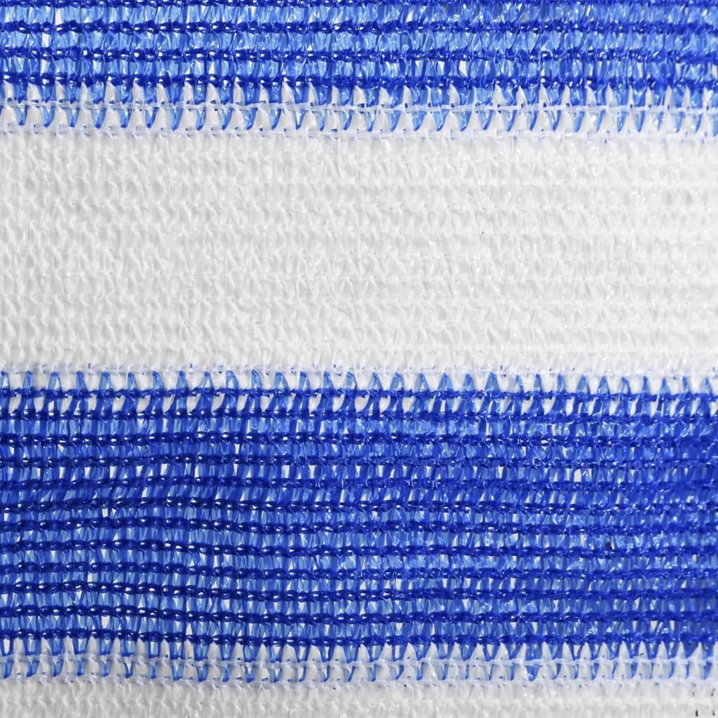 vidaXL kék és fehér HDPE erkélytakaró 75 x 300 cm