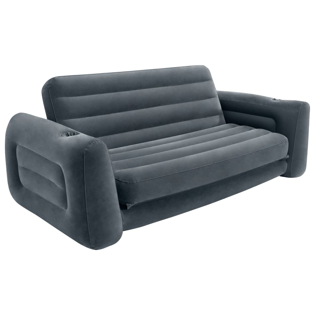 Intex sötétszürke kihúzható fotel 203 x 231 x 66 cm