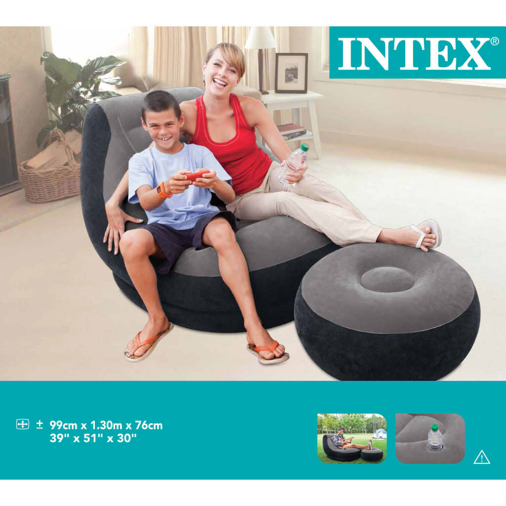 Intex "Ultra Lounge Relax" 68564NP felfújható szék puffal
