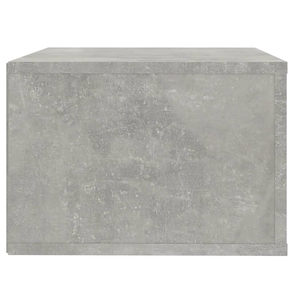 vidaXL betonszürke falra szerelhető éjjeliszekrény 50 x 36 x 25 cm