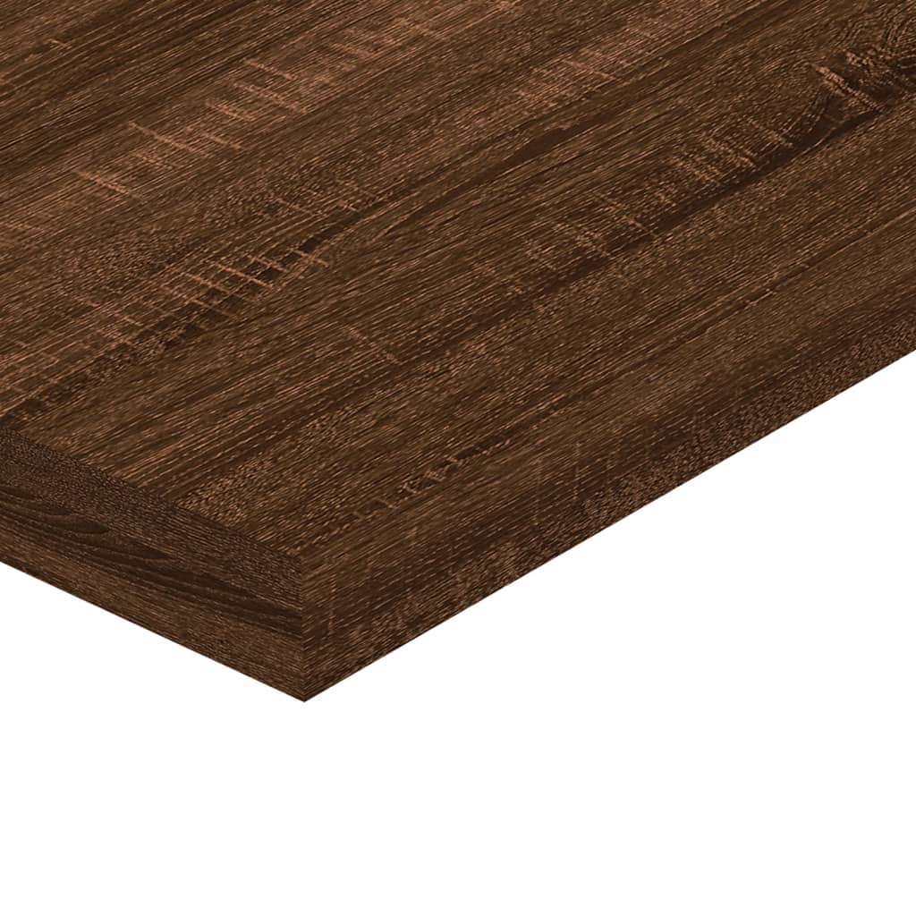 vidaXL 8 db barna tölgy színű szerelt fa fali polc 40 x 10 x 1,5 cm