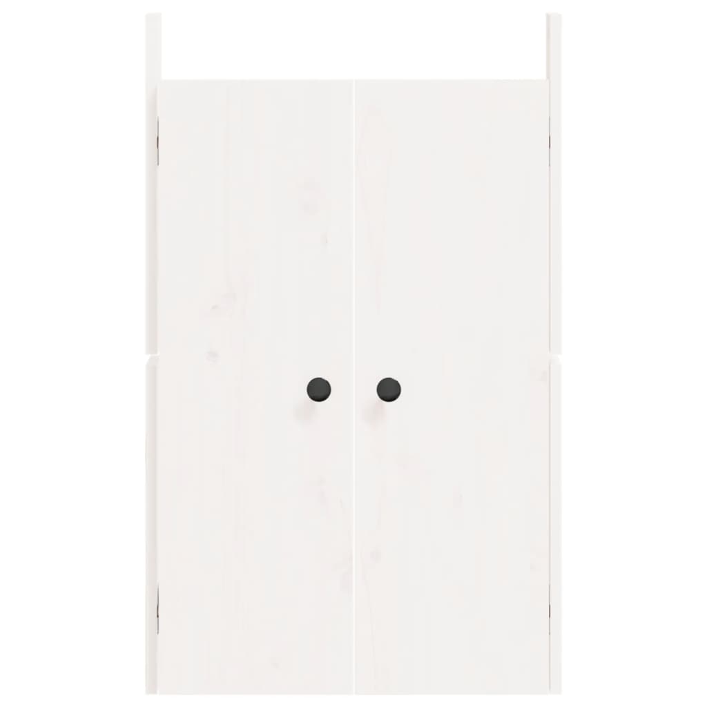 vidaXL fehér tömör fenyőfa kültéri konyhaszekrény ajtó 50 x 9 x 82 cm