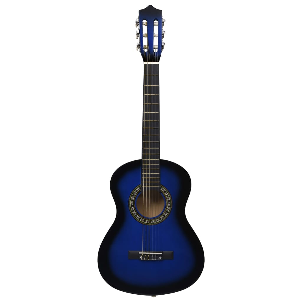 vidaXL kék klasszikus gitár kezdőknek és gyerekeknek 1/2 34"