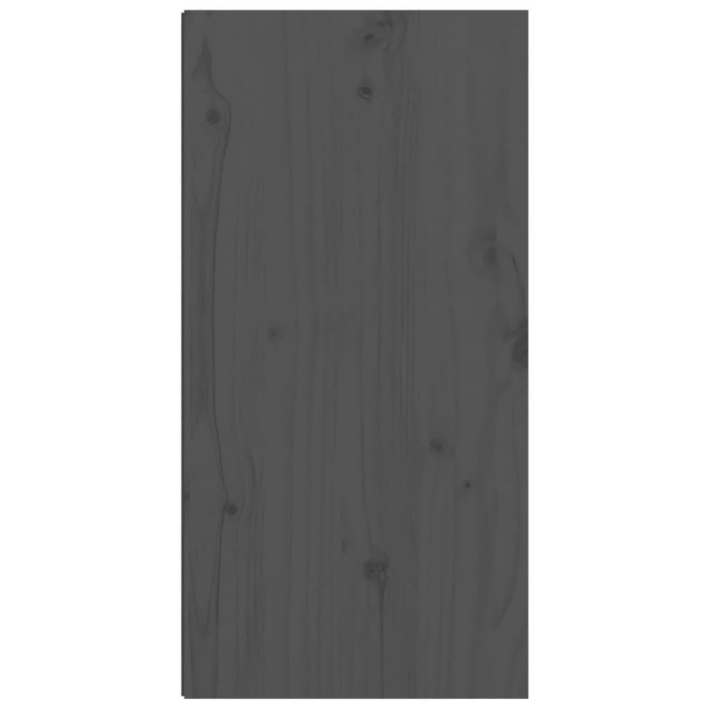 vidaXL szürke tömör fenyőfa faliszekrény 30 x 30 x 60 cm