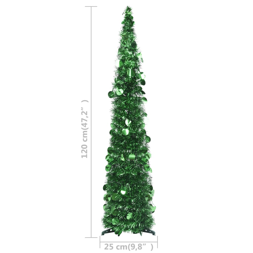 vidaXL zöld pop-up PET műkarácsonyfa 120 cm