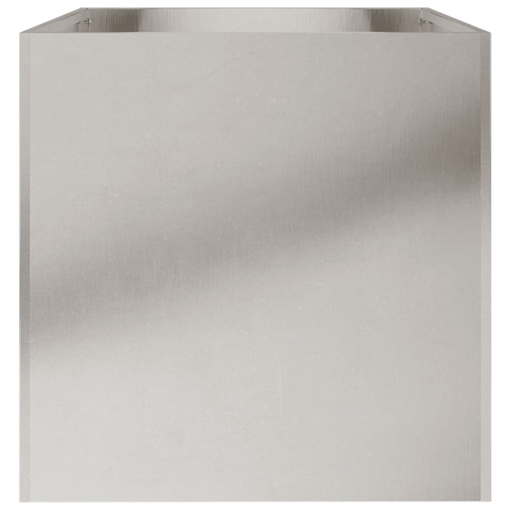 vidaXL ezüstszínű rozsdamentes acél növénytartó 62x40x39 cm