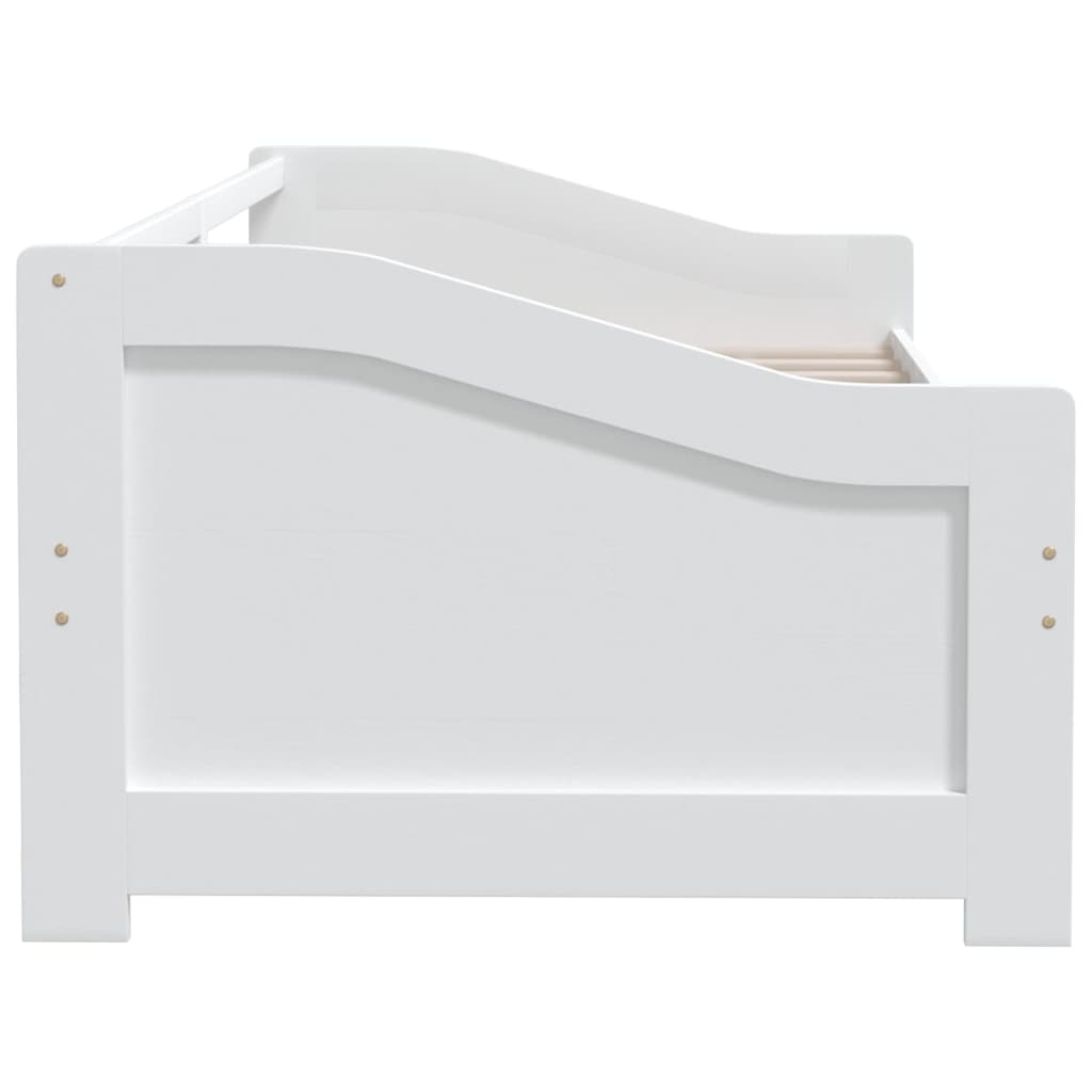 vidaXL fehér 3 személyes tömör fenyőfa kanapéágy 90 x 200 cm