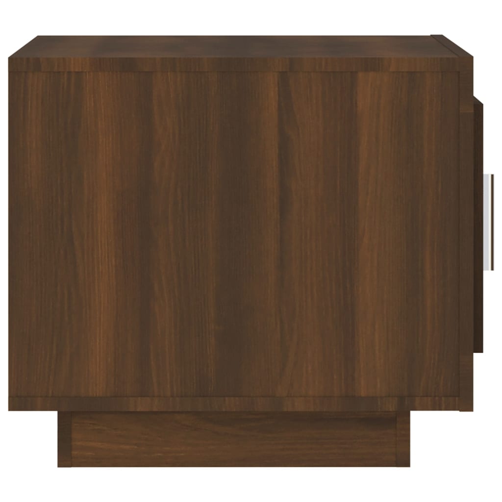 vidaXL barna tölgy színű szerelt fa dohányzóasztal 51 x 50 x 45 cm