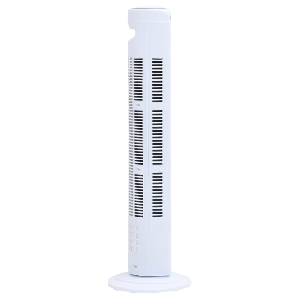 vidaXL fehér toronyventilátor távirányítóval és időzítővel Φ24x80 cm