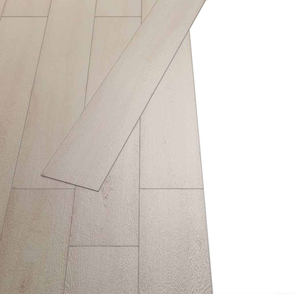 vidaXL fehér tölgy öntapadó 2 mm-es PVC padló burkolólap 5,02 m²
