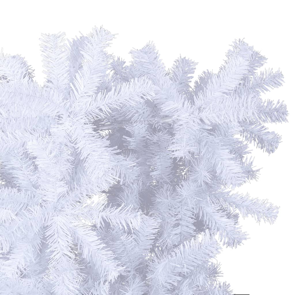 vidaXL fehér fordított műkarácsonyfa állvánnyal 210 cm
