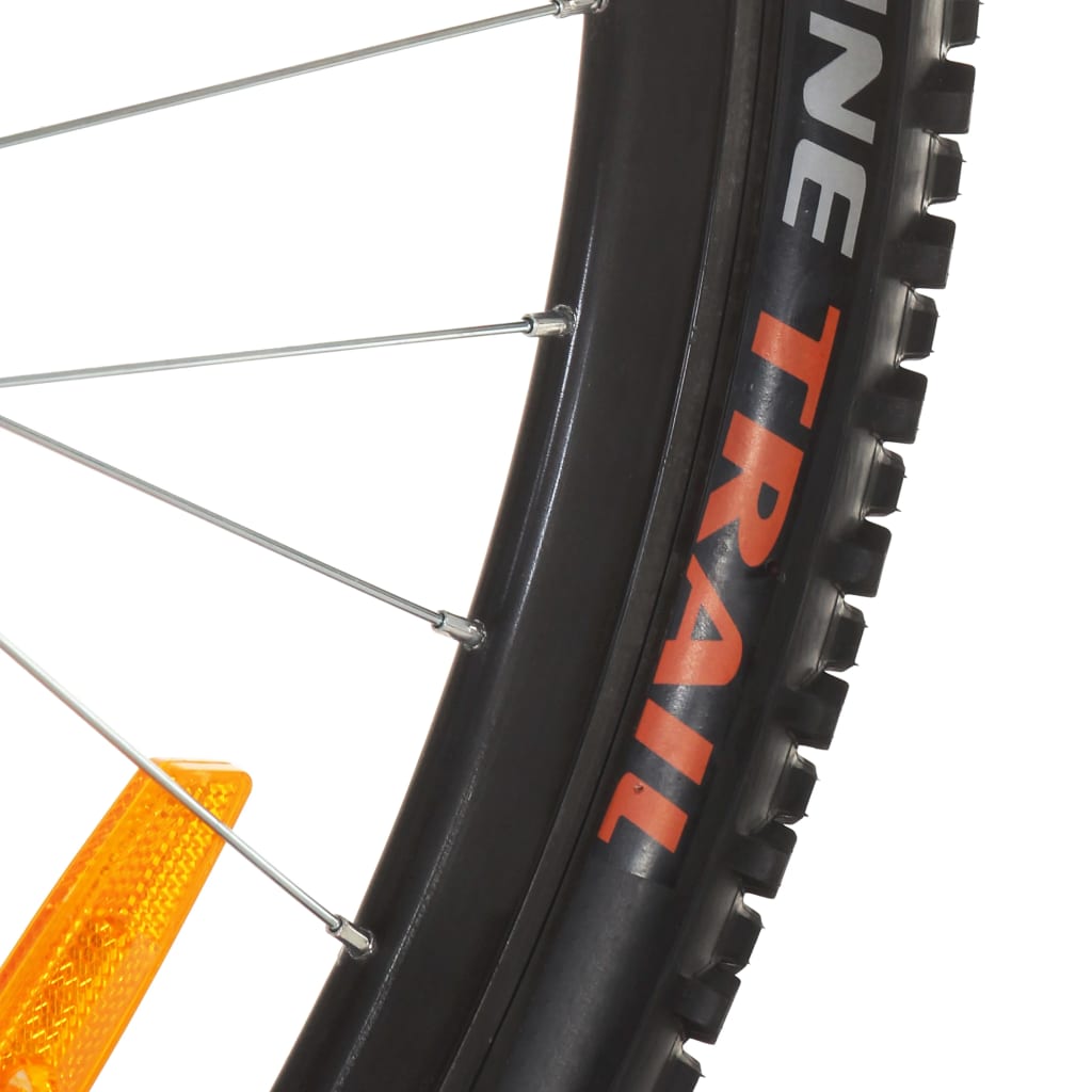 vidaXL 21 sebességes piros mountain bike 48 hüvelykes kerékkel 48 cm