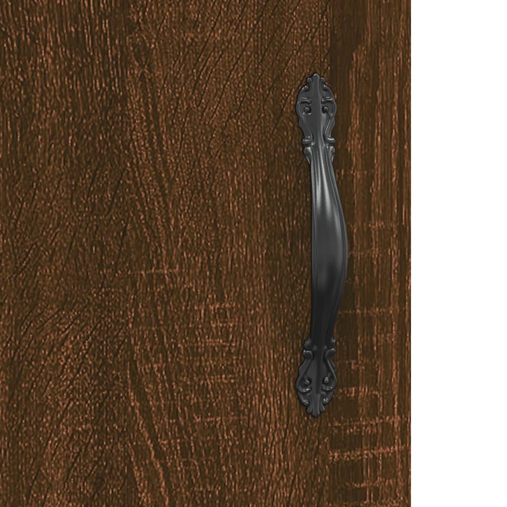 vidaXL barna tölgy színű szerelt fa tálalószekrény 34,5 x 34 x 90 cm