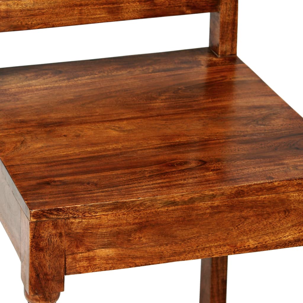 vidaXL 2 db klasszikus stílusú tömör fa szék paliszander felülettel