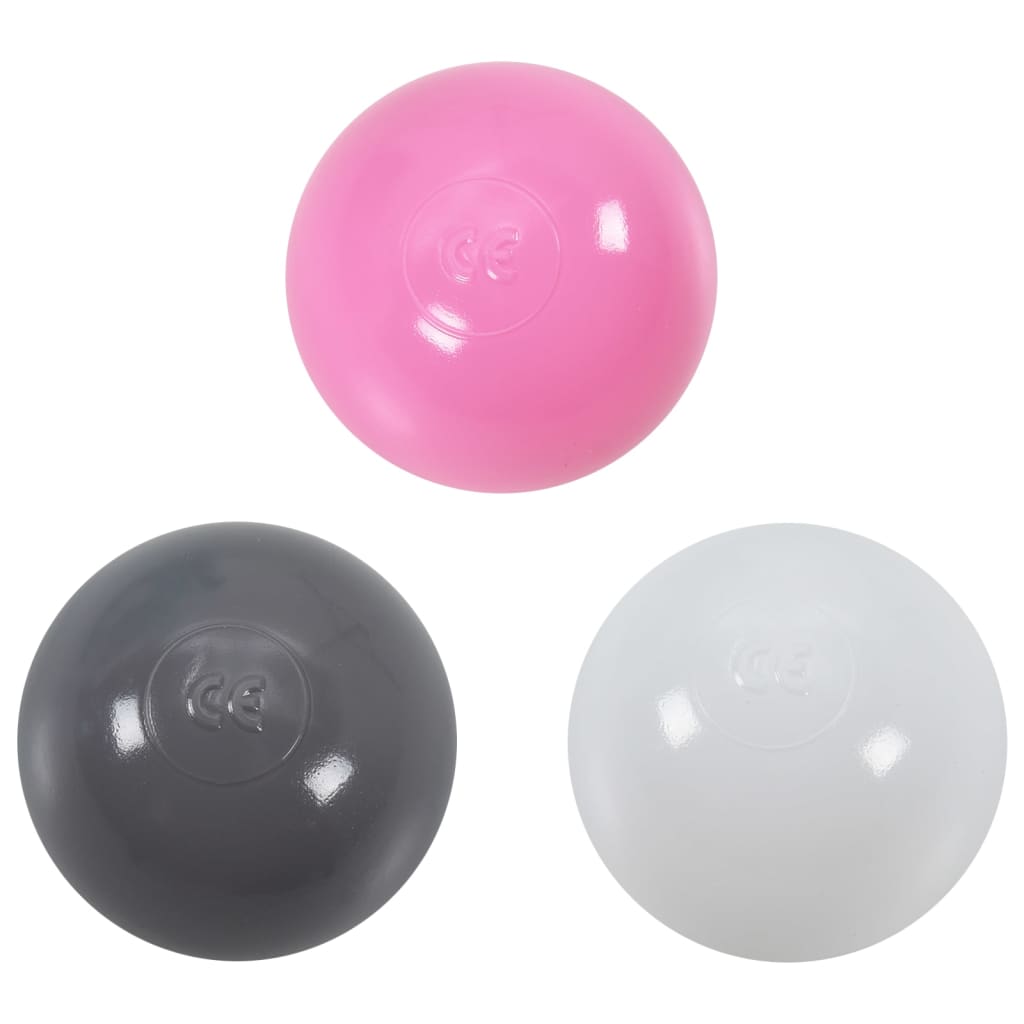 vidaXL rózsaszín gyerekjátszósátor 250 labdával 69x94x104 cm