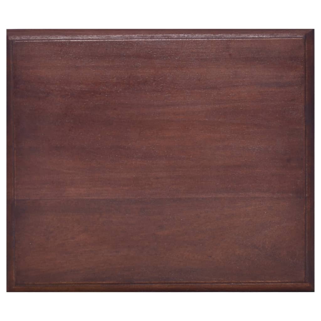 vidaXL klasszikus barna tömör mahagóni éjjeliszekrény 35 x 30 x 60 cm