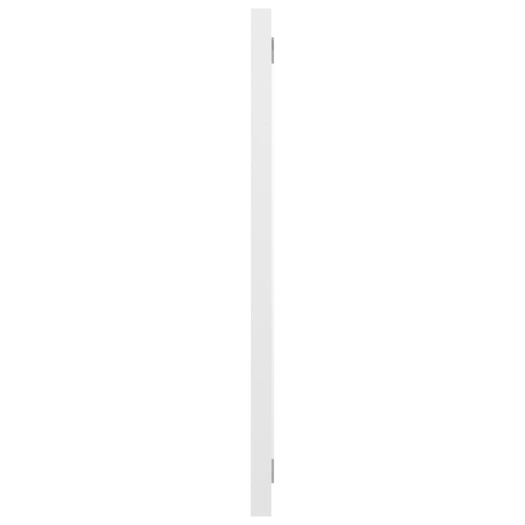 vidaXL magasfényű fehér forgácslap fürdőszobai tükör 60 x 1,5 x 37 cm