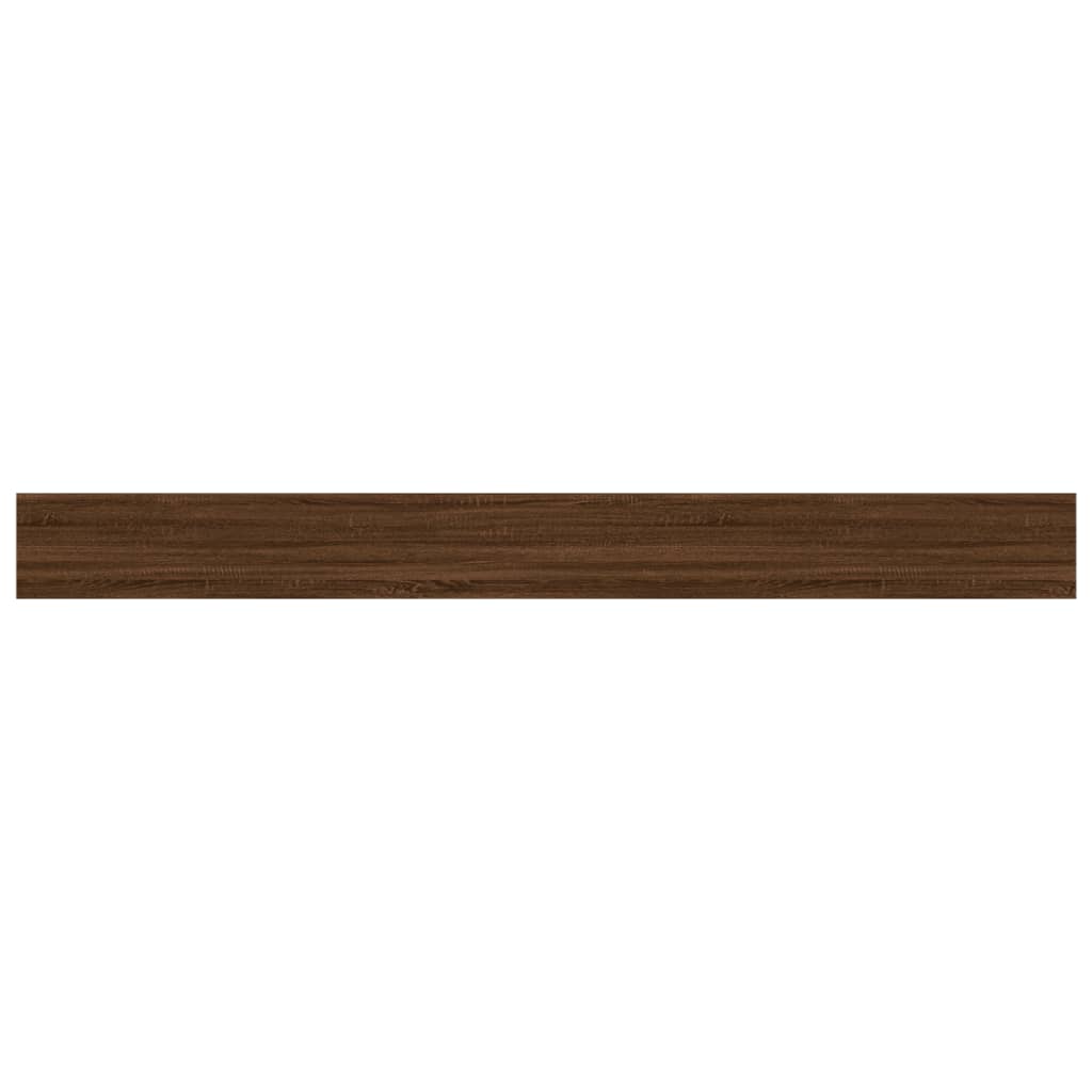 vidaXL 4 db barna tölgy színű szerelt fa fali polc 100 x 10 x 1,5 cm