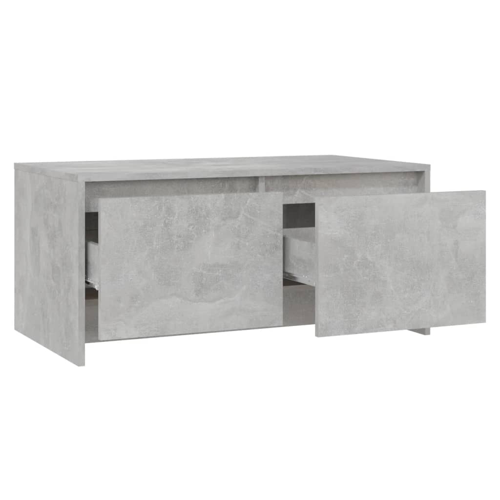 vidaXL betonszürke forgácslap dohányzóasztal 90 x 50 x 41,5 cm