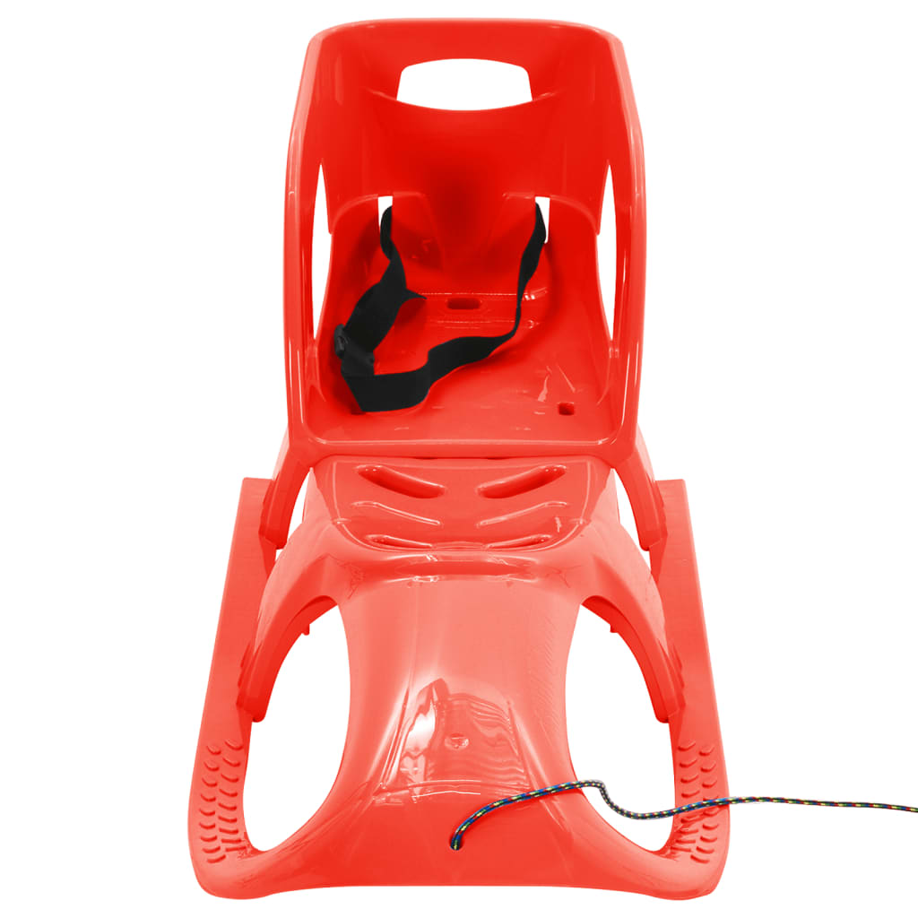 vidaXL piros polipropilén szánkó üléssel 102,5x40x23 cm