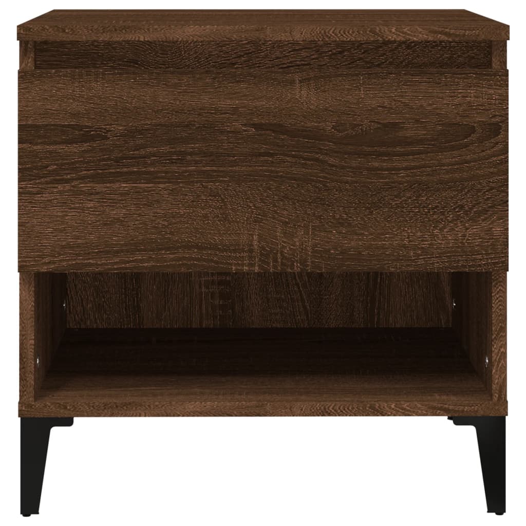 vidaXL barna tölgyszínű szerelt fa kisasztal 50 x 46 x 50 cm