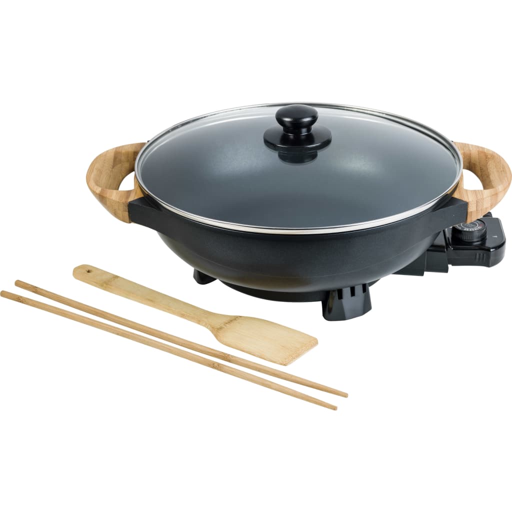 Bestron AEW100AS fekete elektromos wok serpenyő