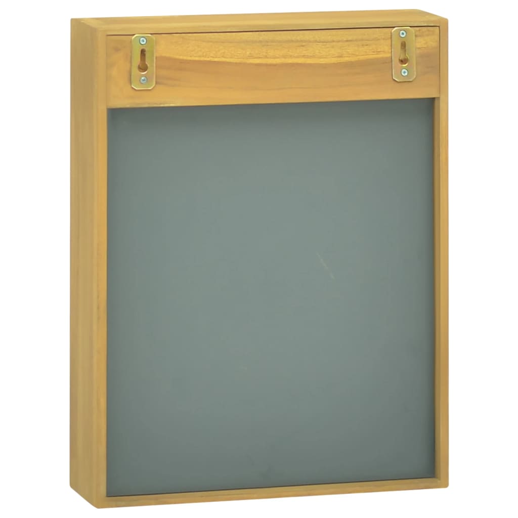 vidaXL tömör tíkfa tükrös szekrény 30 x 10 x 40 cm