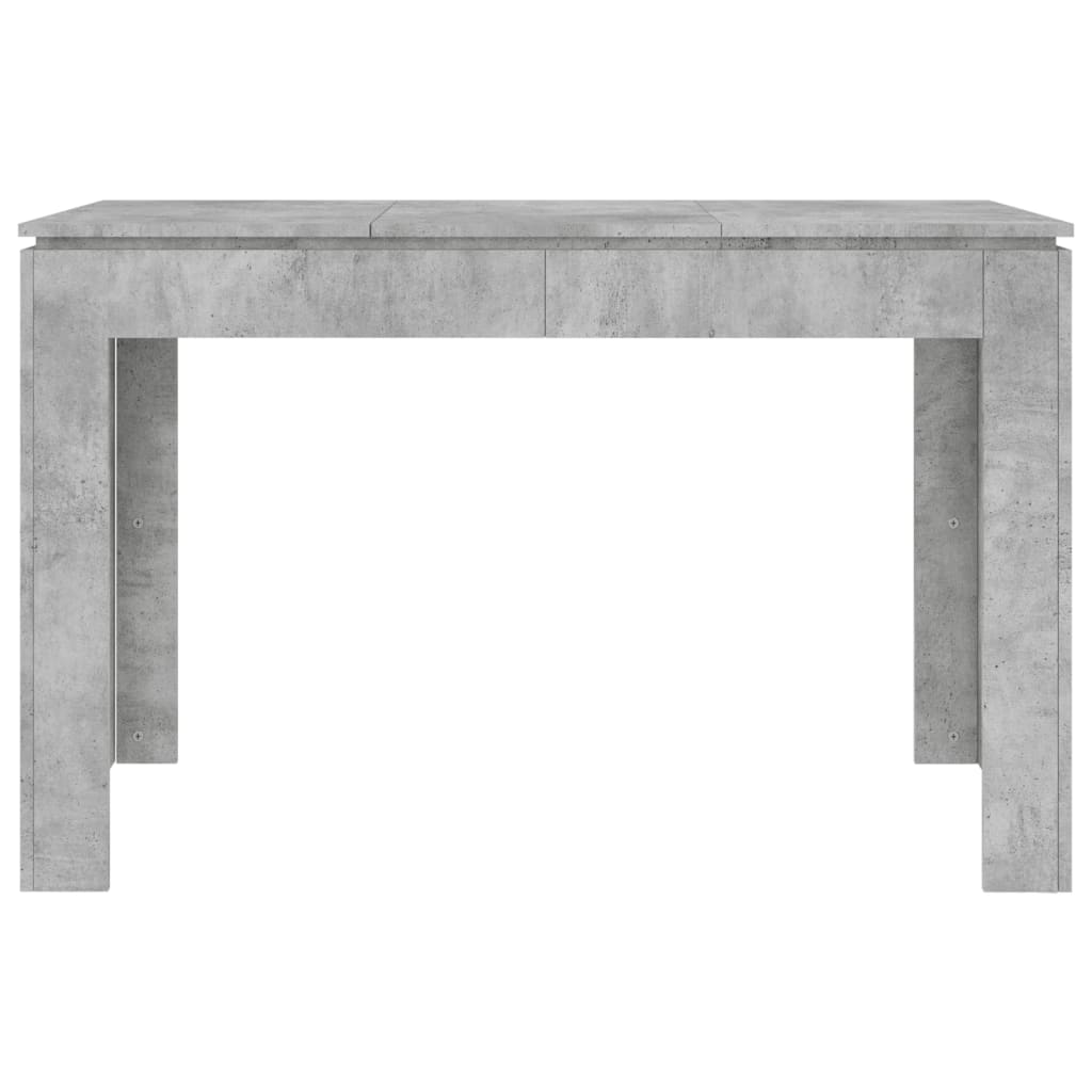 vidaXL betonszürke forgácslap étkezőasztal 120 x 60 x 76 cm