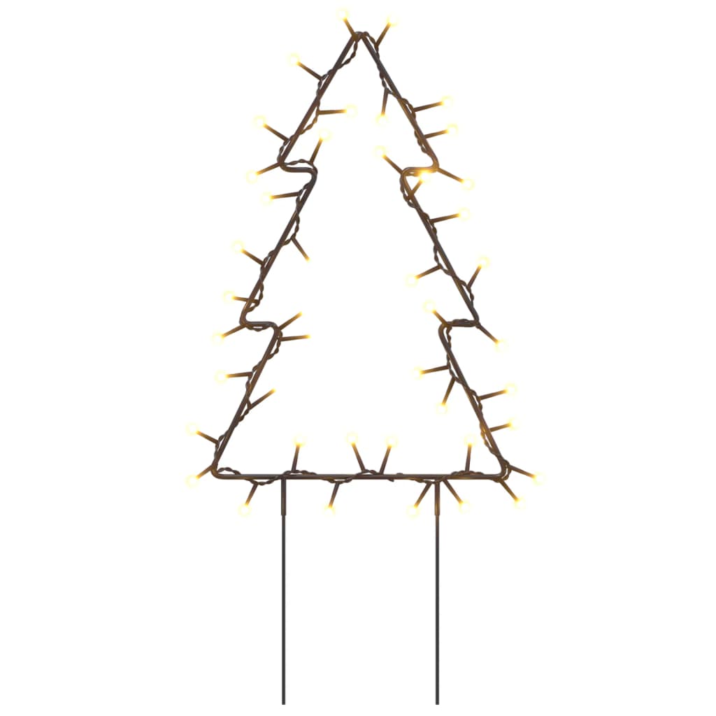 vidaXL karácsonyfa fénydekoráció 3 db cövekkel 50 LED 29 cm