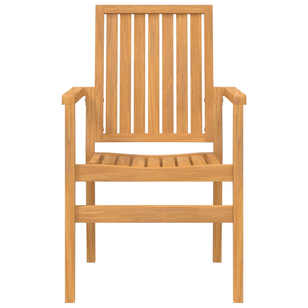 vidaXL 2 db tömör tíkfa rakásolható kerti szék 56,5x57,5x91 cm