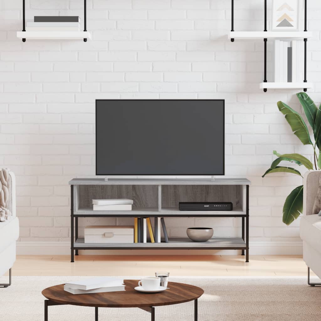 vidaXL szürke sonoma színű szerelt fa TV-szekrény 100 x 35 x 45 cm