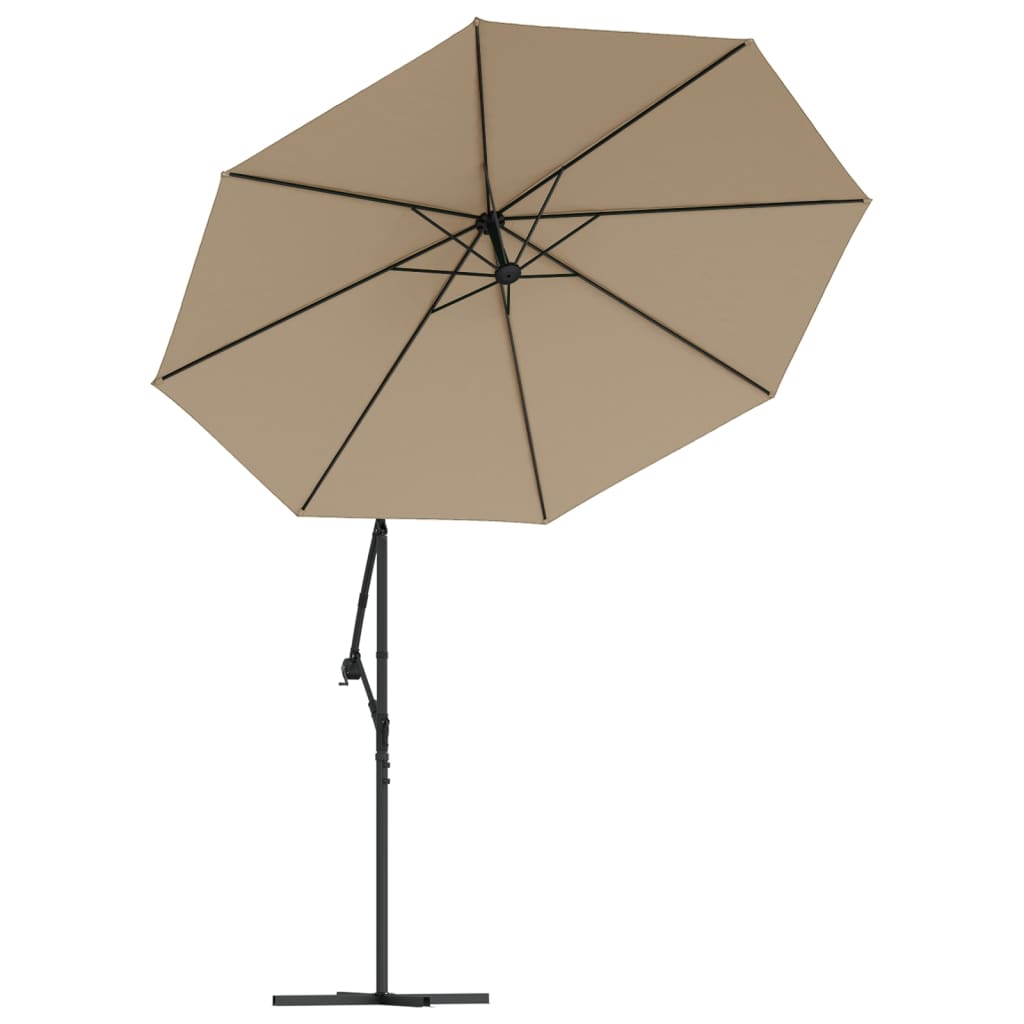 vidaXL tópszínű konzolos napernyő csereponyva 300 cm
