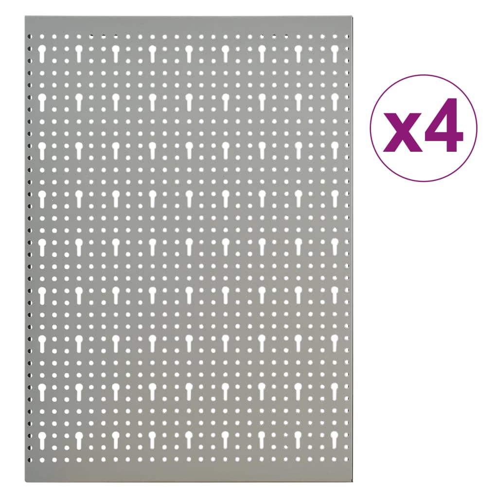 vidaXL 4 db falra szerelhető acél rögzítőtábla 40 x 58 cm