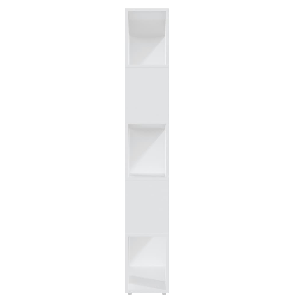 vidaXL fehér forgácslap térelválasztó könyvszekrény 80 x 24 x 155 cm