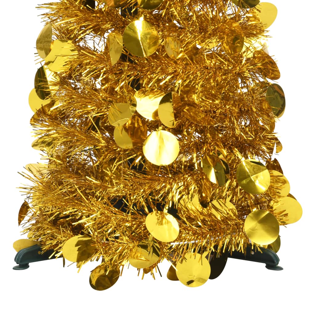 vidaXL aranyszínű pop-up PET műkarácsonyfa 150 cm