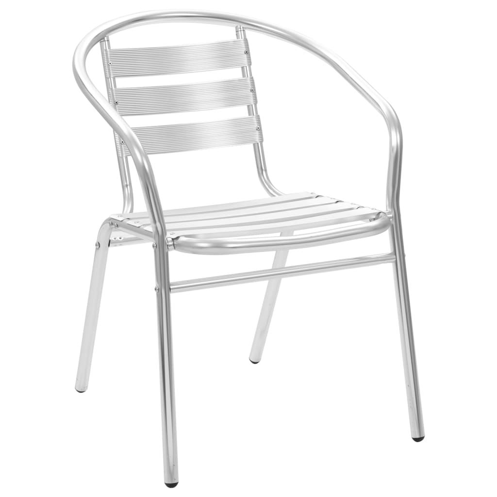 vidaXL 4 db rakásolható alumínium kültéri szék