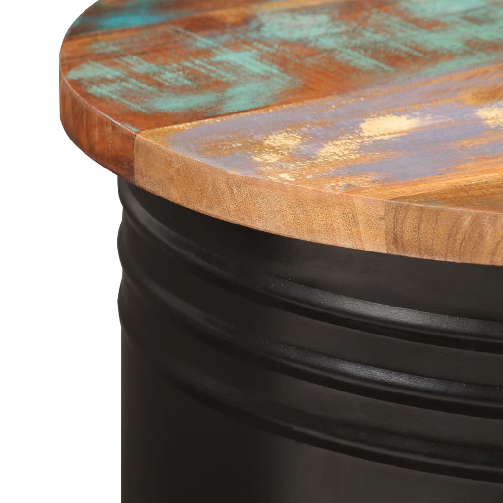 vidaXL tömör újrahasznosított fa dohányzóasztal 43 x 55 cm