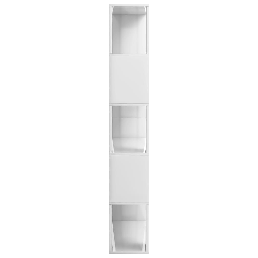 vidaXL magasfényű fehér könyvszekrény/térelválasztó 80 x 24 x 159 cm