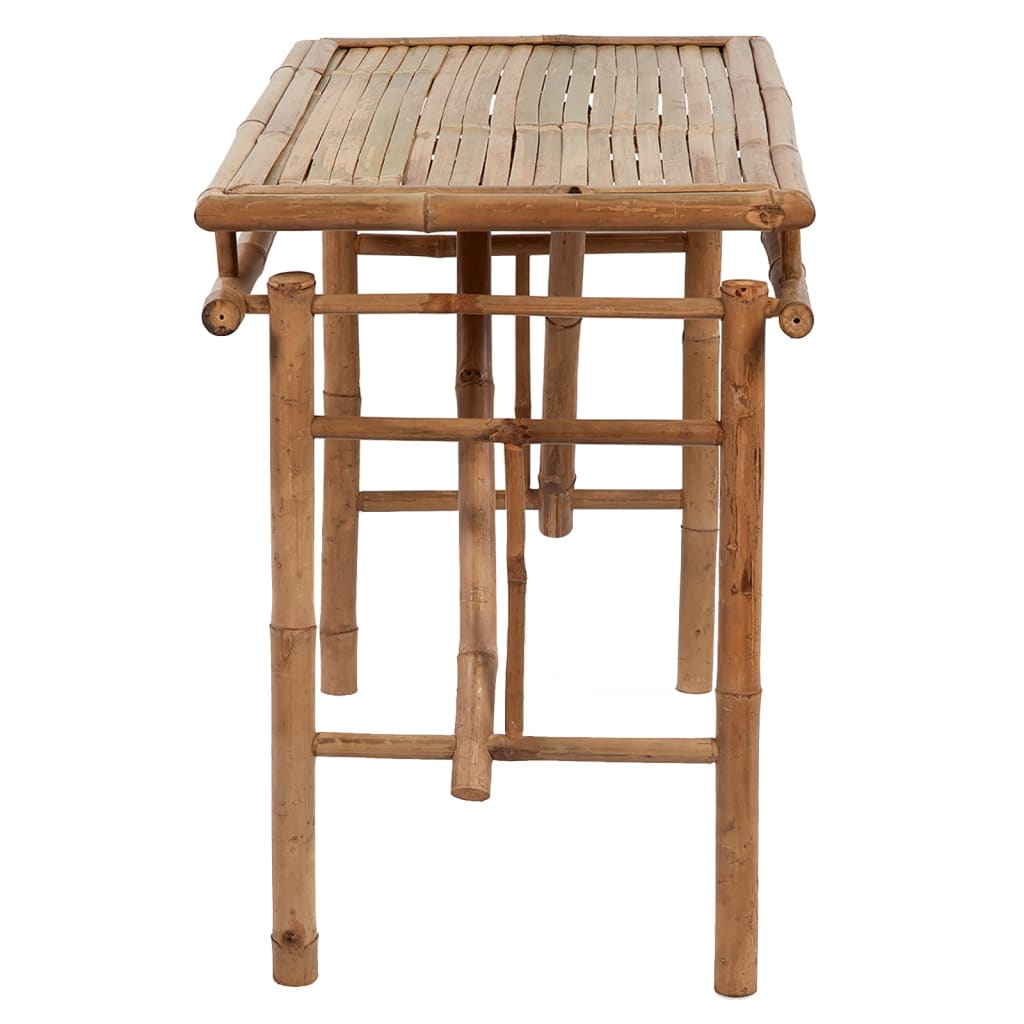 vidaXL összecsukható bambusz kerti asztal 115 x 50 x 75 cm