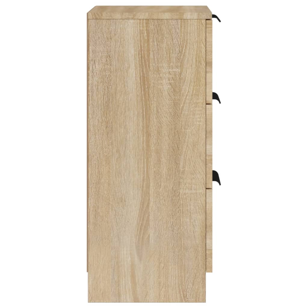 vidaXL sonoma-tölgyszínű szerelt fa tálalóasztal 30 x 30 x 70 cm