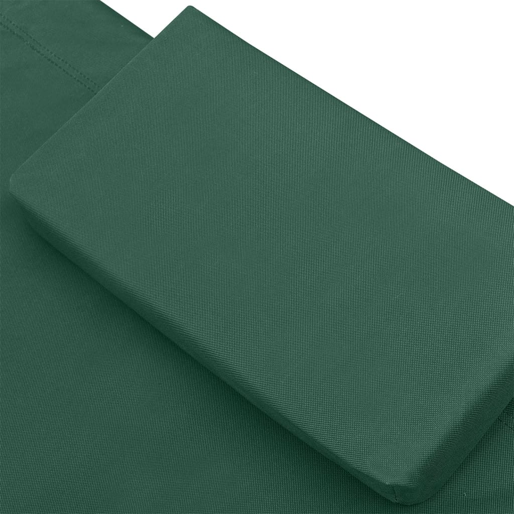 vidaXL zöld szövet kültéri pihenőágy